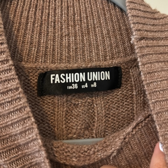 Cable knit midi sweater dress - Picture 4 of 4